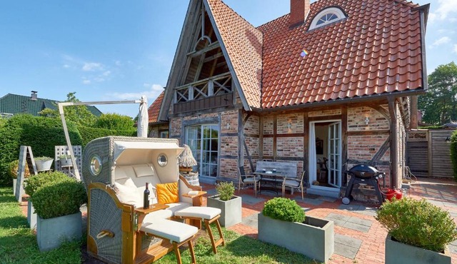 Fachwerkhäuser Seedorf - Villa "Johanna Maria" mit Kamin, Sauna, Terrasse, Wasserblick