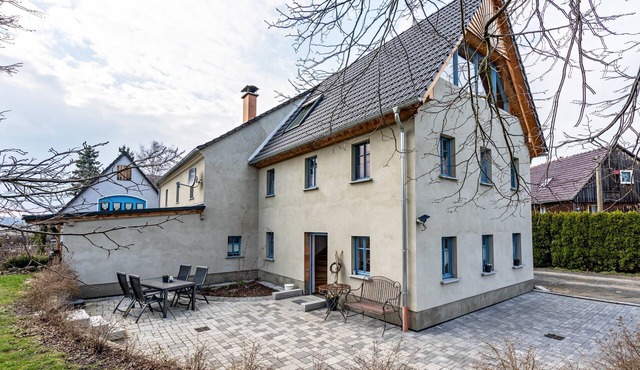 Ferienwohnung Landlust mit privater Terrasse, Gemeinschaftsgarten und WLAN