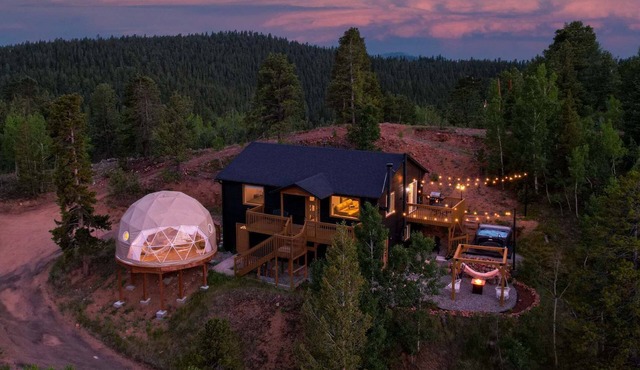 Geo Dome Theater & Hot Tub | Panoramic Views