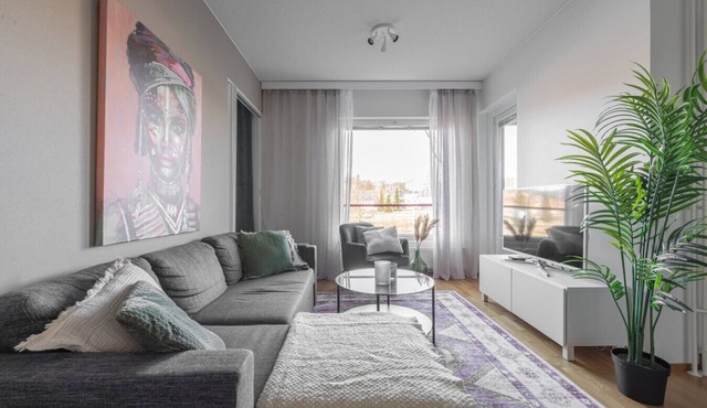 Homelike 1BR with Sauna & Free Parking