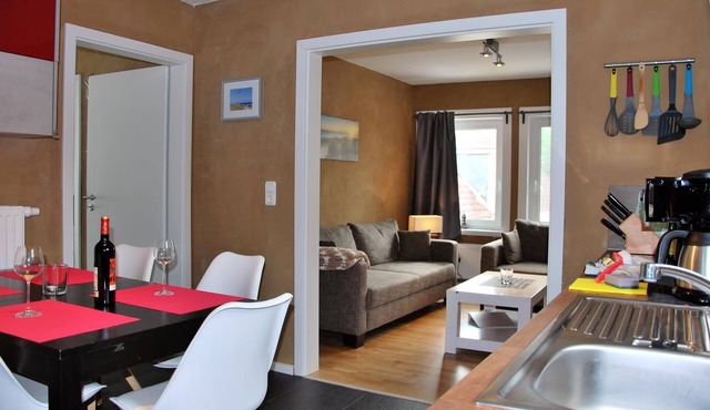 House Santalla, Whg. Upper deck, behind the church 63, roof terrace, Döse