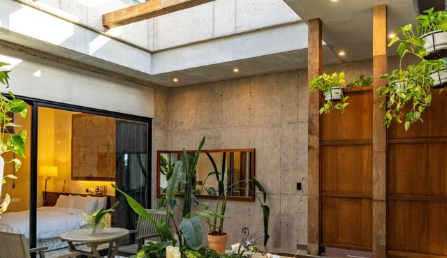 Korea’s Jeju Island villa – private pool, jacuzzi, and lush tropical charm