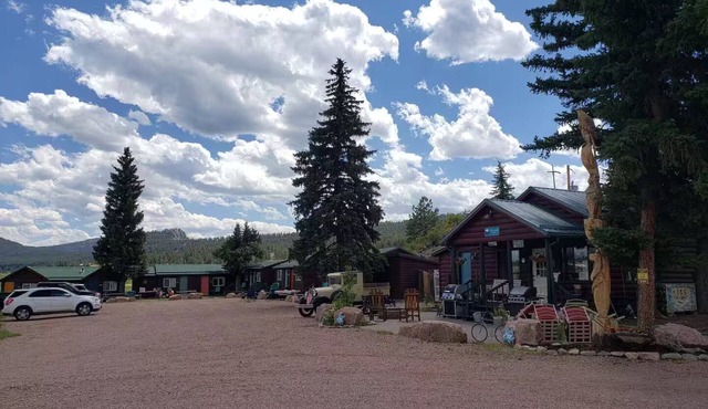 Lake George Cabins & RV Park, Cabin 7, Horse, Mule and Geese