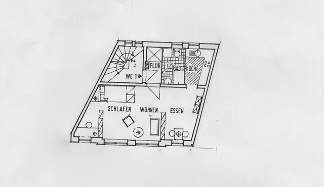 Likedeeler at the city harbor, modern apartment in the old town