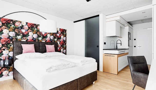 Livisit bergpartment 32 - double room 27 sqm - with kitchenette and bathroom
