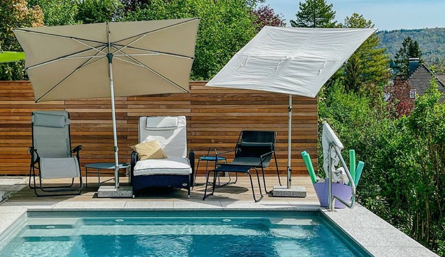 Luxurious house with pool, near the Swiss border