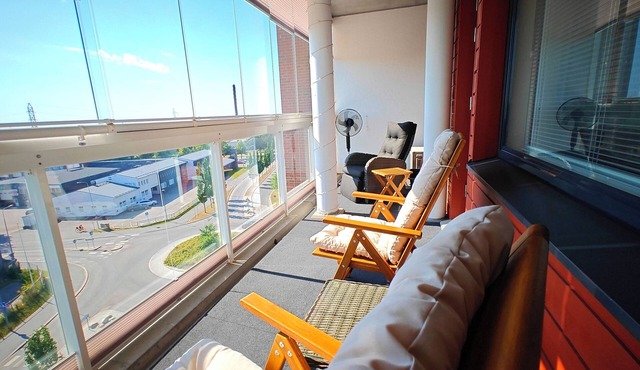 luxurious one-bedroom apartment near the city center