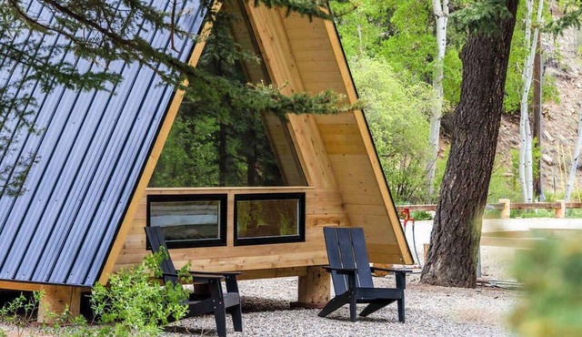 Minimalist A-Frame Stay - LostFork Basecamp