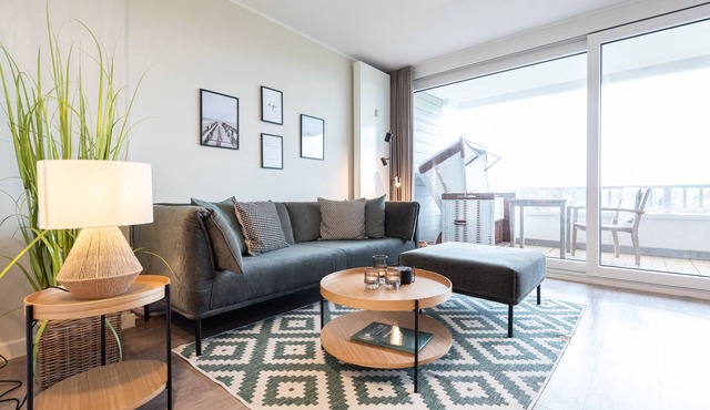 Modern 2-room apartment with beautiful balcony on approx. 65 m² for 2 persons