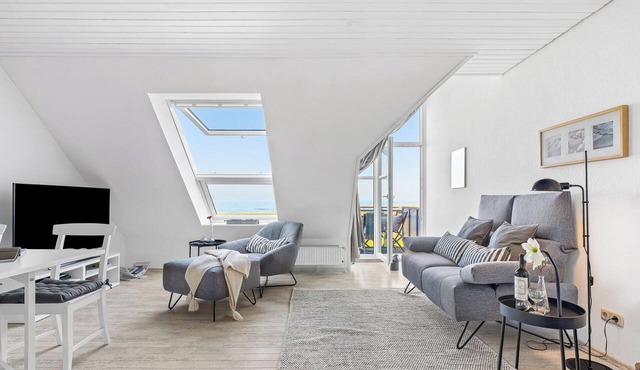 Modern beachfront apartment in Stein with exceptional sea view and terrace
