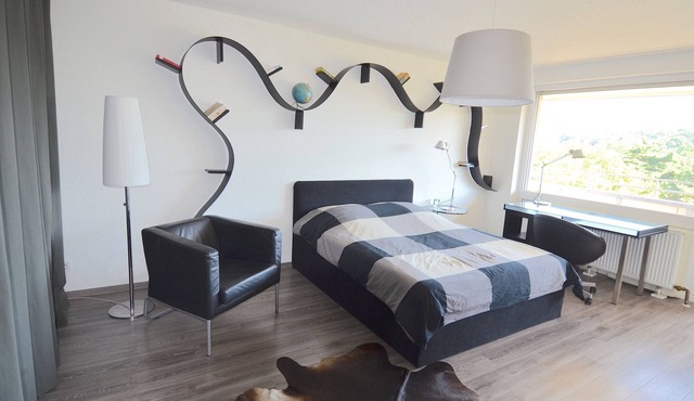 Modern designer studio with great forest view and excellent transport links