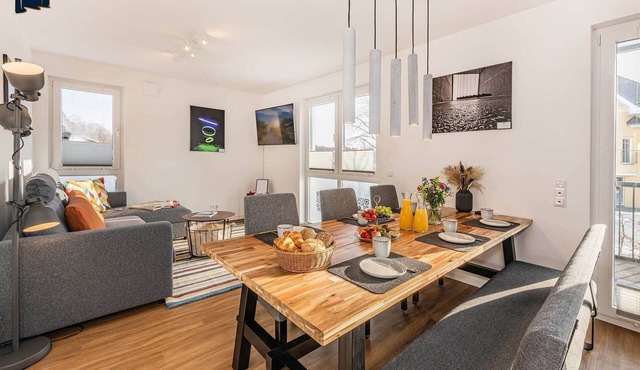 Modern vacation apartment "Ostseebude" in Kölpinsee - close to the beach & top equipped