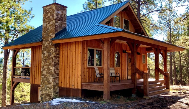 Nestled-in-pines, sooth-your-soul custom home with an incredible mountain view.