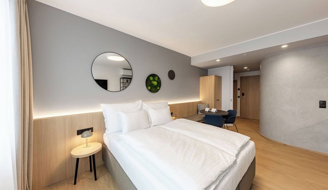 New apartment with self-check-in and underground parking. Discount on the Wellness & Sports Center