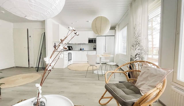 New one-bedroom apartment in the heart of Finland, in a beautiful small village.