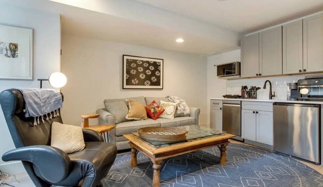 New two room apartment close to stadium and downtown on a park