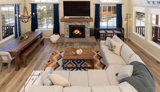 Newly remodeled slopeside ski-in/ski-out home