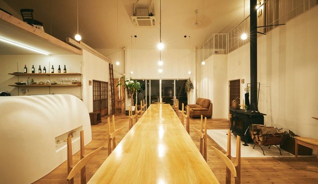 Onebuilding rental woodfired grill with food A/Mitoyo Kagawa