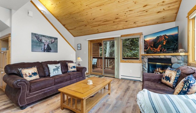 Peaceful River Retreat Fireplace Close to RMNP