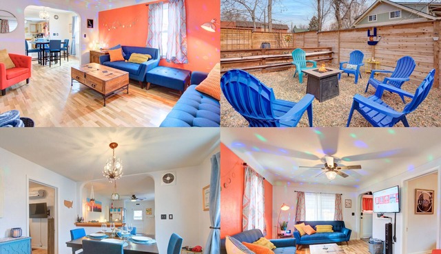 Pet-Friendly Downtown Escape: Fully Fenced Yard, Fire Pit, BBQ & Nintendo Switch