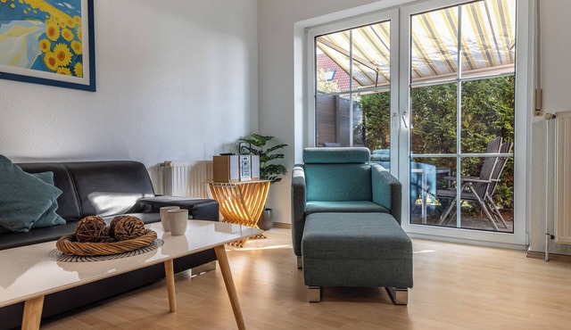 Relaxing at 100%: The ground floor apartment near the spa liegtin the "Cl