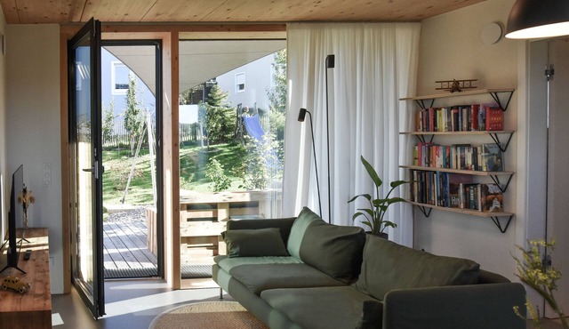 Retreat in a modern wooden house