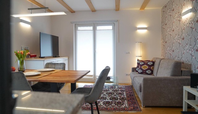 Romantic apartment with balcony