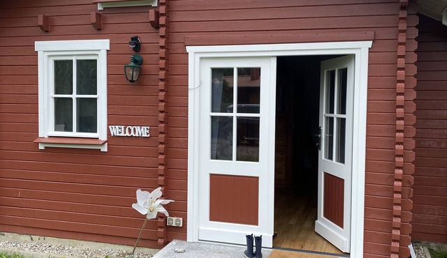 Rustic accommodation near the Baltic Sea in our log cabin