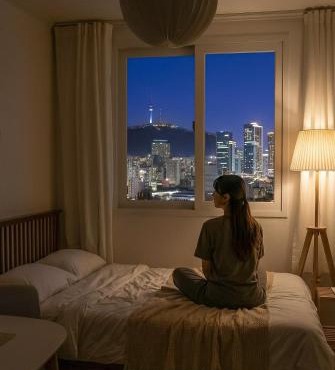 Seoul Wall Loft-View-Naksanpark-낙산공원-짐 보관-7박 이상 Airport Pickup-3인까지
