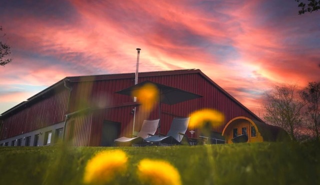 Single-storey living on a farm in a secluded location. Extensive fields and meadows surround Haus Augenweite