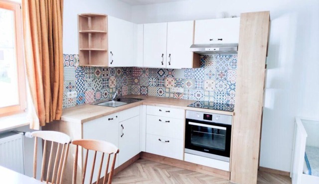 Spacious vacation apartment (35 m²) for two people with eat-in kitchen and free WiFi
