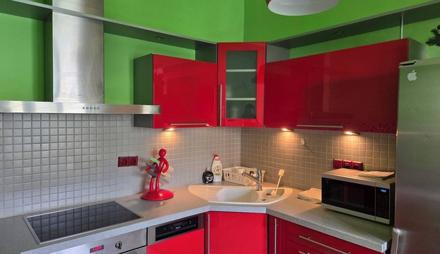 Spacious two-room apartment in Prague.