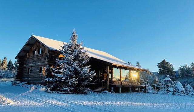 Spectacular Mountain Views Vintage Log Cabin in Southwest Colorado