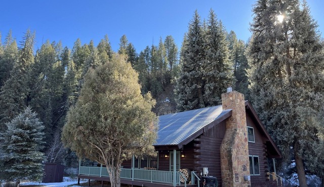 Spruce Moose Lodge: creek-front rustic cabin in the San Juan National Forest
