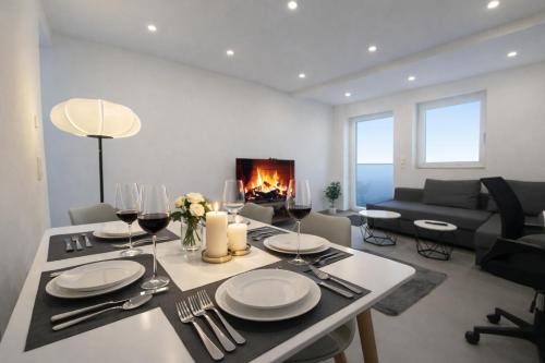 STN Apartment Suite - Ferienwohnung mit 2 Schlafzimmer & Parkplatz, Highspeed WLAN, Fußbodenheizung & Netflix Premium, Zentral zu Audi & Schwarz Gruppe