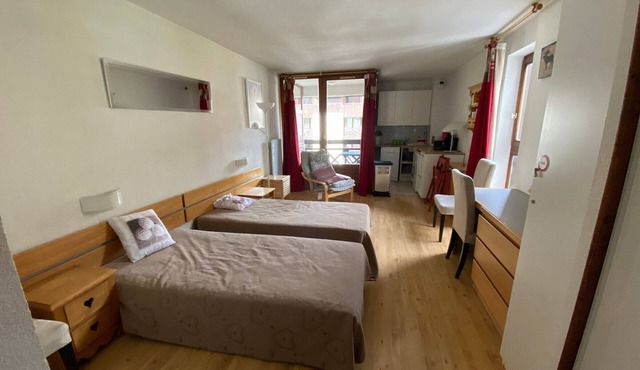 Studio for 4 in Brides-les-Bains with WiFi and parking