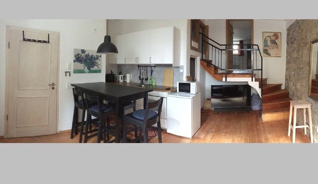 Stylish and high-quality furnished vacation apartment (45 sqm) for up to 4 people with garden