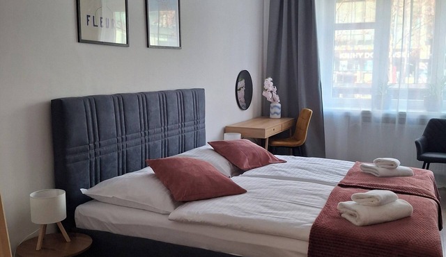 „Stylish Apartment 2 min Metro Anděl -4 guests