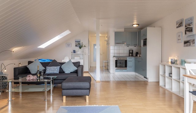 The upper floor apartment with approx.