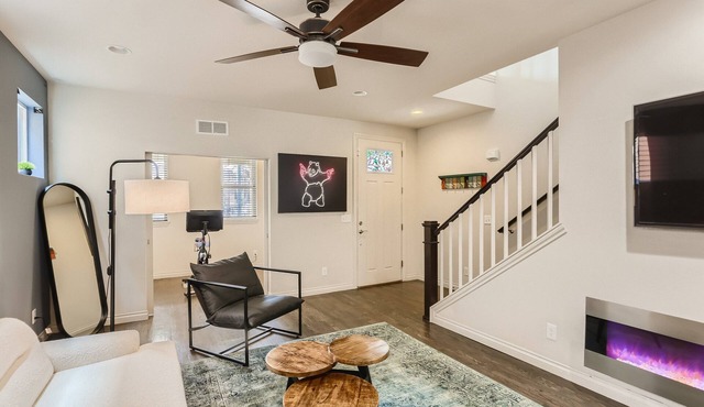 Trendy Denver - Fireplace/Game Room