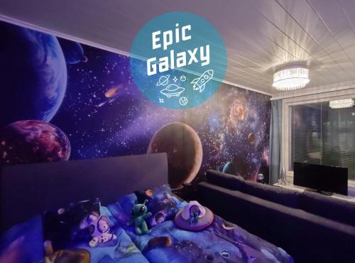 UUSI Epic Galaxy Hiekkasärkät - sisältää liinavaatteet