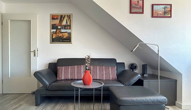 Vacation apartment 17 near the beach in Haus Elbstrom with a view of the Döse spa gardens