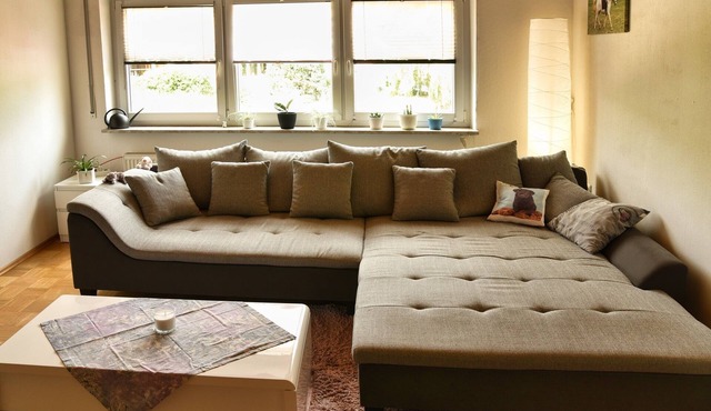 Vacation apartment (78m2) with terrace and fully equipped kitchen