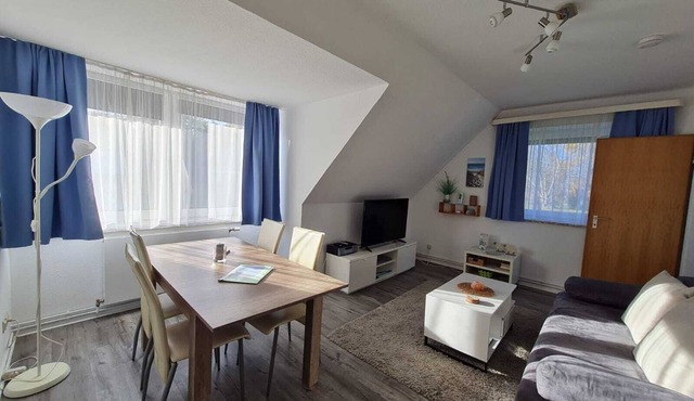 Vacation apartment "Ausblick" in the countryside near the sandy beach