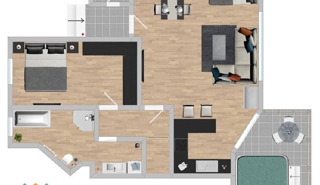 Vacation apartment Stefan 1st floor modern and high quality equipped