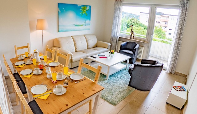 Vacation apartment in Würzburg city with balcony incl. parking in front of the door
