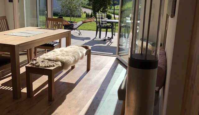 Vacation farmhouse New Style the chalet on northern Lake Constance with a barrel sauna