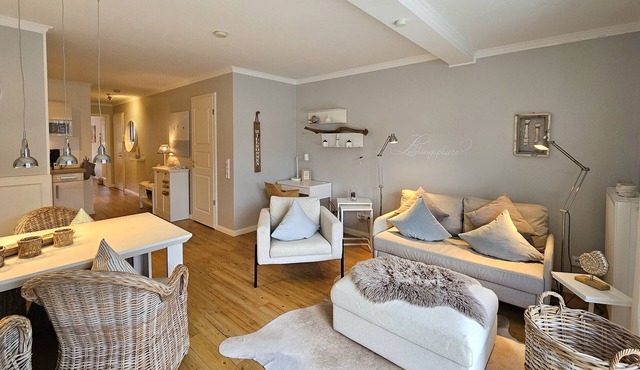 Very cozy 2-room vacation apartment with terrace, 300 m to the beach.