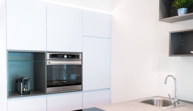 Vienna Residence | Trendy business apartment with walk-in wardrobe, aircon and private terrace #6368