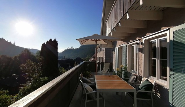 Woods: Accommodation *Haus im Glück* for large groups